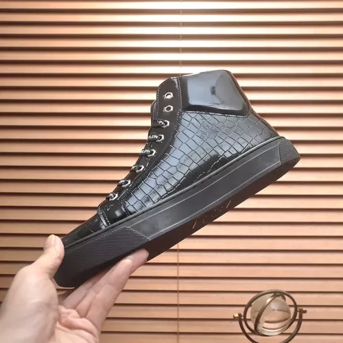 Replica Philipp Plein PP High Tops Shoes For Men #1274331 $85.00 USD for Wholesale