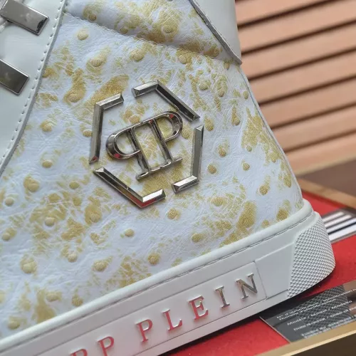 Replica Philipp Plein PP High Tops Shoes For Men #1274371 $88.00 USD for Wholesale