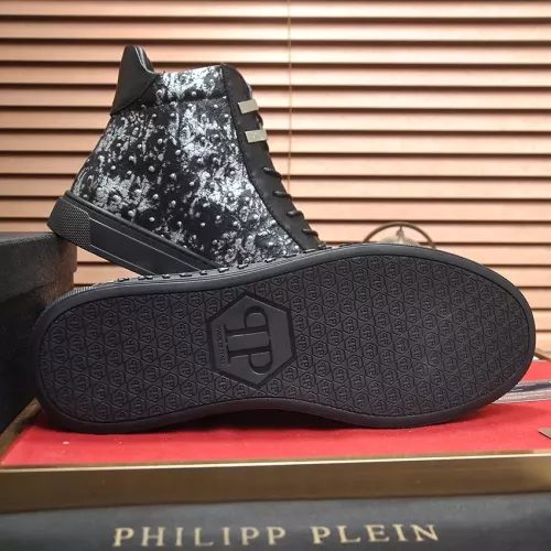 Replica Philipp Plein PP High Tops Shoes For Men #1274372 $88.00 USD for Wholesale