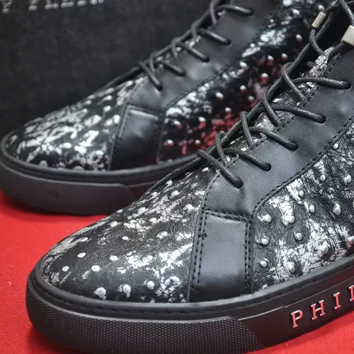 Replica Philipp Plein PP High Tops Shoes For Men #1274372 $88.00 USD for Wholesale