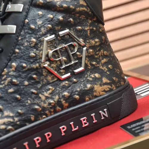 Replica Philipp Plein PP High Tops Shoes For Men #1274373 $88.00 USD for Wholesale