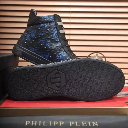 Replica Philipp Plein PP High Tops Shoes For Men #1274374 $88.00 USD for Wholesale