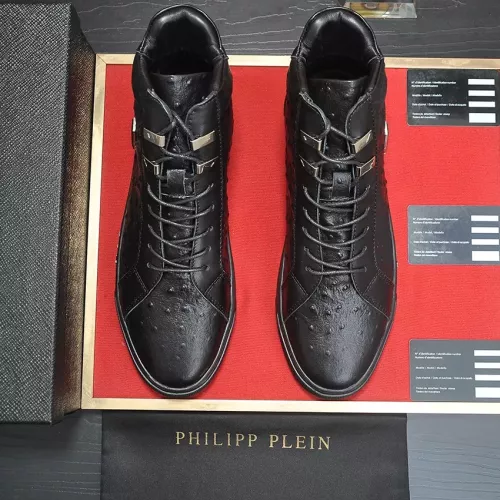 Replica Philipp Plein PP High Tops Shoes For Men #1274375 $88.00 USD for Wholesale