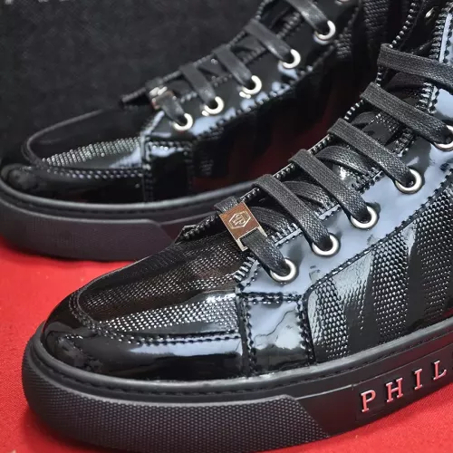 Replica Philipp Plein PP High Tops Shoes For Men #1274377 $88.00 USD for Wholesale