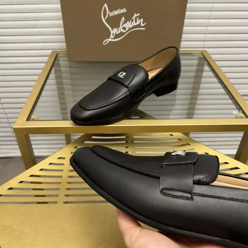 Replica Christian Louboutin Leather Shoes For Men #1274583 $98.00 USD for Wholesale