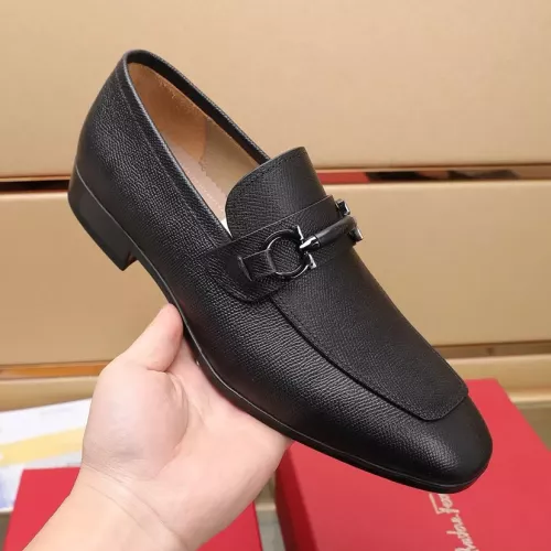 Replica Salvatore Ferragamo Leather Shoes For Men #1274679 $122.00 USD for Wholesale