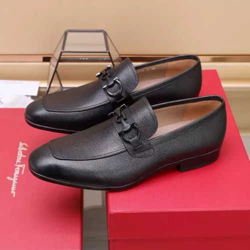 Replica Salvatore Ferragamo Leather Shoes For Men #1274681 $122.00 USD for Wholesale