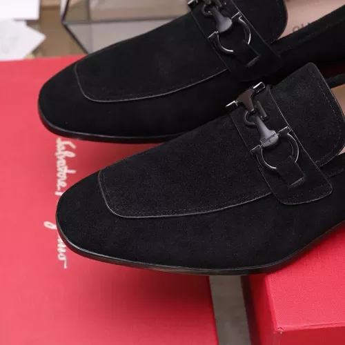 Replica Salvatore Ferragamo Leather Shoes For Men #1274682 $122.00 USD for Wholesale