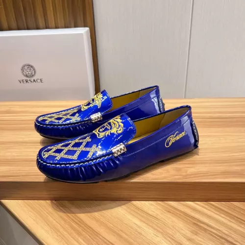 Replica Versace Leather Shoes For Men #1274750 $68.00 USD for Wholesale