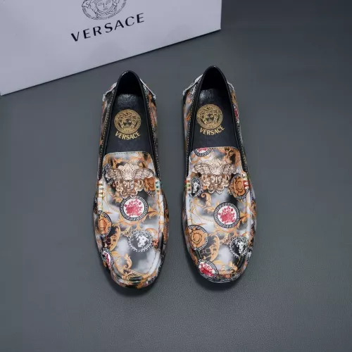 Replica Versace Leather Shoes For Men #1274758 $68.00 USD for Wholesale