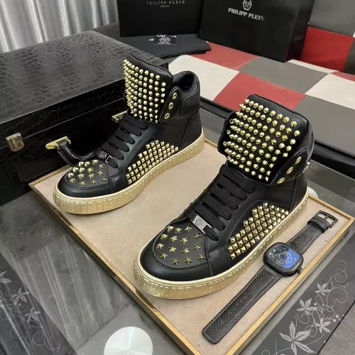 Replica Philipp Plein PP High Tops Shoes For Men #1274969 $125.00 USD for Wholesale