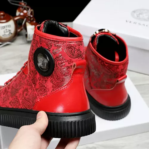 Replica Versace High Tops Shoes For Men #1274972 $76.00 USD for Wholesale