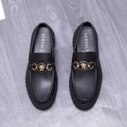 Replica Versace Leather Shoes For Men #1275006 $88.00 USD for Wholesale