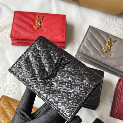 Replica Yves Saint Laurent AAA Quality Wallets For Women #1275594 $85.00 USD for Wholesale