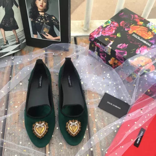 Replica Dolce & Gabbana D&G Flat Shoes For Women #1275596 $130.00 USD for Wholesale