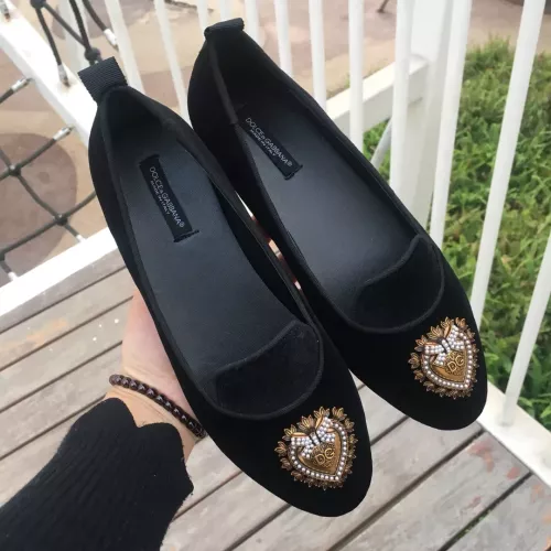 Replica Dolce & Gabbana D&G Flat Shoes For Women #1275598 $130.00 USD for Wholesale