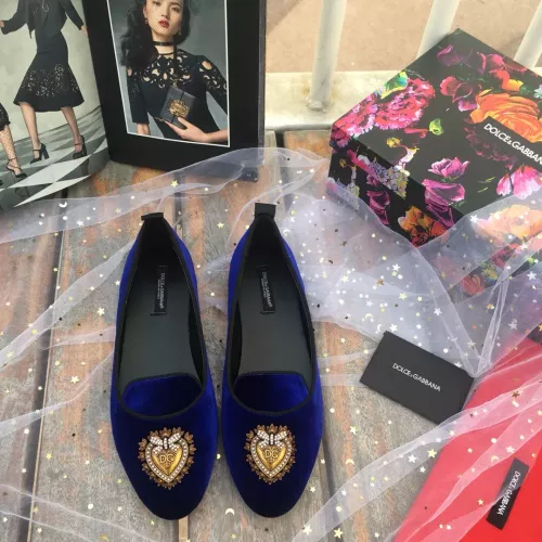 Replica Dolce & Gabbana D&G Flat Shoes For Women #1275599 $130.00 USD for Wholesale