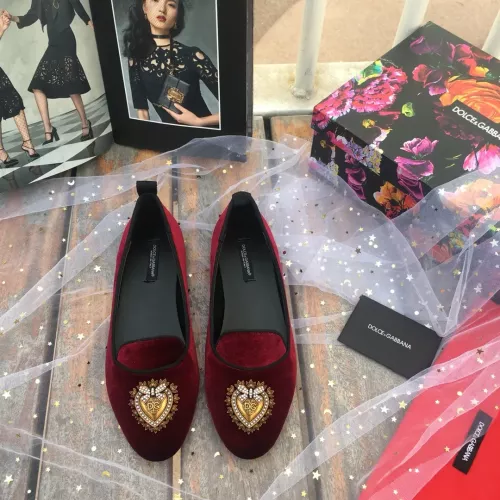 Replica Dolce & Gabbana D&G Flat Shoes For Women #1275601 $130.00 USD for Wholesale