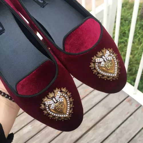 Replica Dolce & Gabbana D&G Flat Shoes For Women #1275601 $130.00 USD for Wholesale