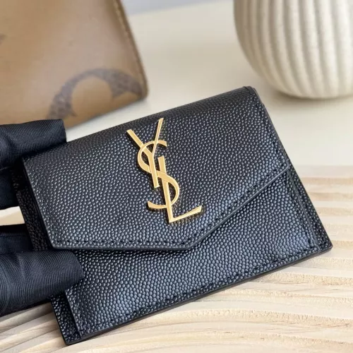 Yves Saint Laurent AAA Quality Card Case For Women #1275610, $80.00 USD, [ITEM#1275610], Yves Saint Laurent AAA Wallets