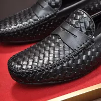 $92.00 USD Bottega Veneta BV Leather Shoes For Men #1273818