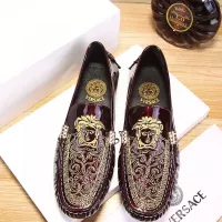 $68.00 USD Versace Leather Shoes For Men #1274773