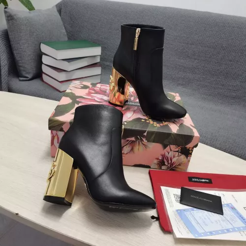 Replica Dolce & Gabbana D&G Boots For Women #1275763 $160.00 USD for Wholesale