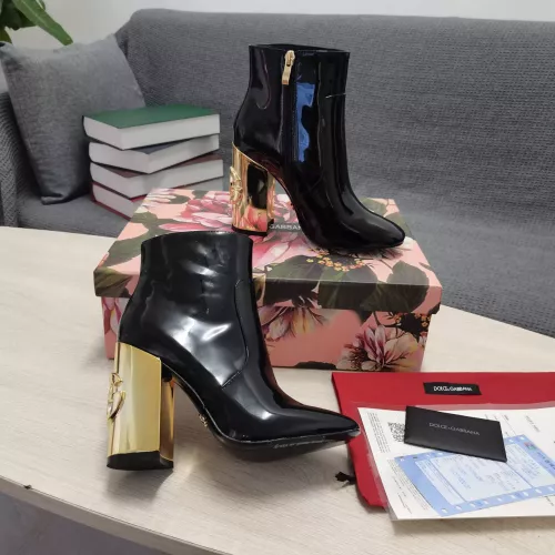 Replica Dolce & Gabbana D&G Boots For Women #1275765 $160.00 USD for Wholesale