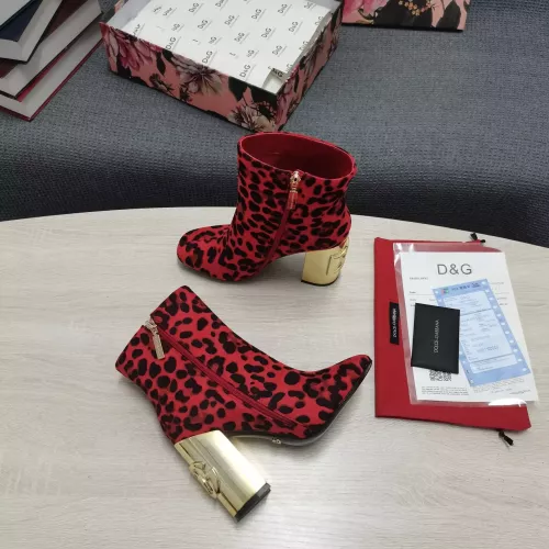 Replica Dolce & Gabbana D&G Boots For Women #1275767 $160.00 USD for Wholesale