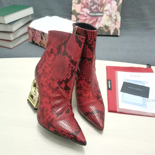 Replica Dolce & Gabbana D&G Boots For Women #1275769 $165.00 USD for Wholesale