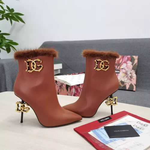 Replica Dolce & Gabbana D&G Boots For Women #1275787 $175.00 USD for Wholesale