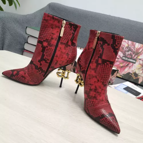 Replica Dolce & Gabbana D&G Boots For Women #1275817 $165.00 USD for Wholesale