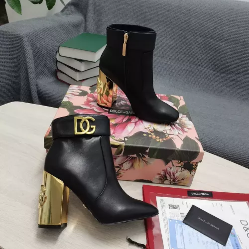 Replica Dolce & Gabbana D&G Boots For Women #1275823 $165.00 USD for Wholesale