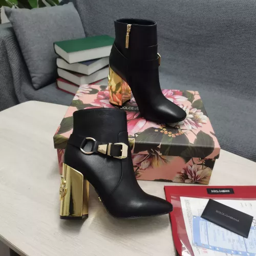 Replica Dolce & Gabbana D&G Boots For Women #1275829 $165.00 USD for Wholesale