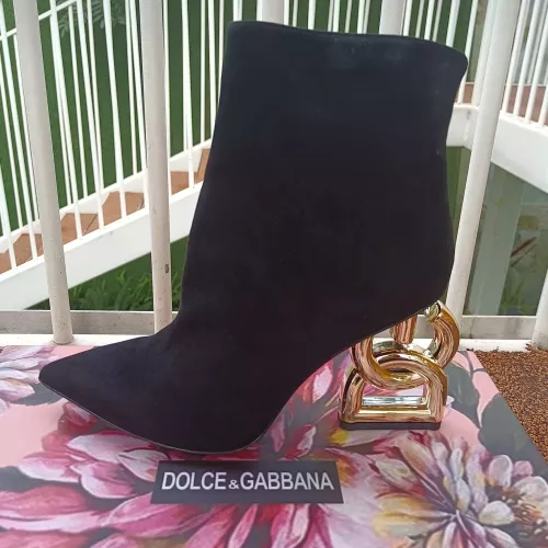 Replica Dolce & Gabbana D&G Boots For Women #1275834 $165.00 USD for Wholesale