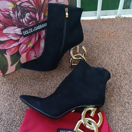 Replica Dolce & Gabbana D&G Boots For Women #1275834 $165.00 USD for Wholesale