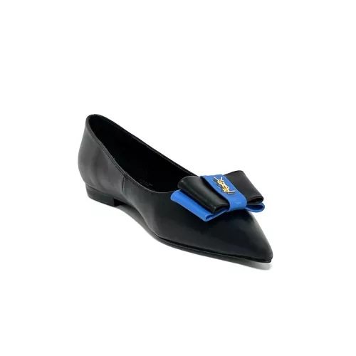 Replica Yves Saint Laurent YSL Flat Shoes For Women #1275998 $98.00 USD for Wholesale