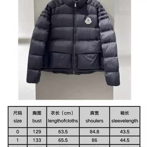 Replica Moncler Down Feather Coat Long Sleeved For Unisex #1281766 $192.00 USD for Wholesale