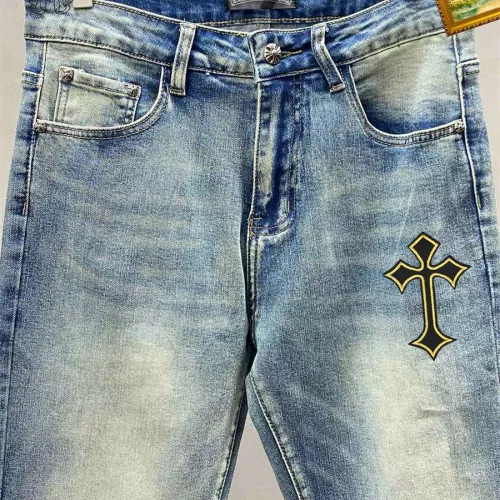 Replica Chrome Hearts Jeans For Men #1282271 $48.00 USD for Wholesale