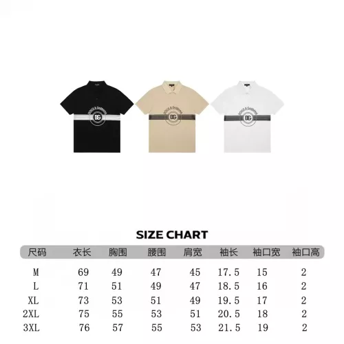 Replica Dolce & Gabbana D&G T-Shirts Short Sleeved For Men #1282547 $38.00 USD for Wholesale