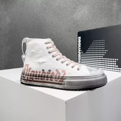 Replica Dsquared High Tops Shoes For Men #1282983 $105.00 USD for Wholesale