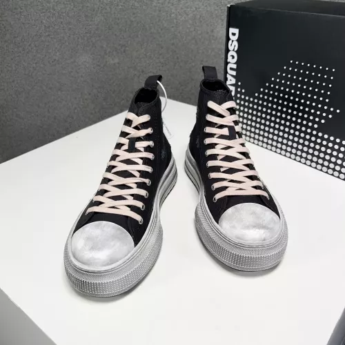 Replica Dsquared High Tops Shoes For Men #1282990 $105.00 USD for Wholesale