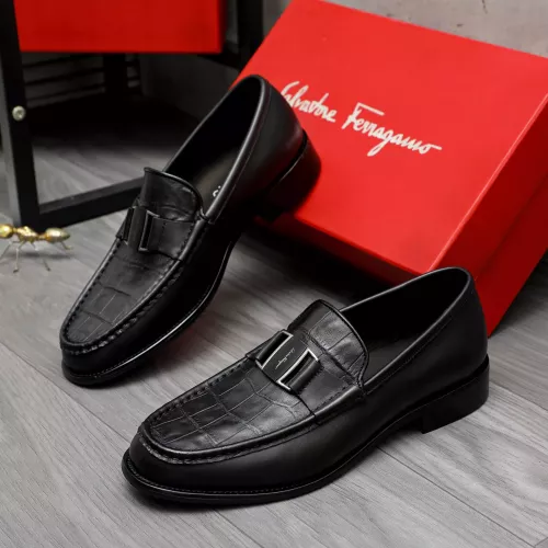 Salvatore Ferragamo Leather Shoes For Men #1284698, $100.00 USD, [ITEM#1284698], Salvatore Ferragamo Leather Shoes