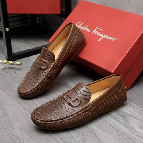 Salvatore Ferragamo Leather Shoes For Men #1284752