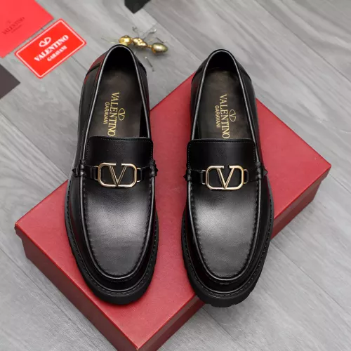 Replica Valentino Leather Shoes For Men #1284760 $82.00 USD for Wholesale