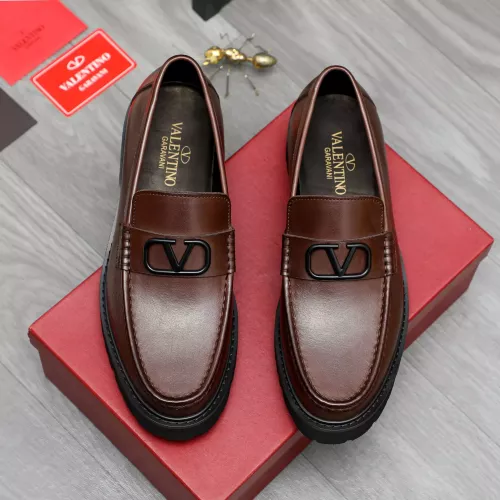 Replica Valentino Leather Shoes For Men #1284761 $82.00 USD for Wholesale