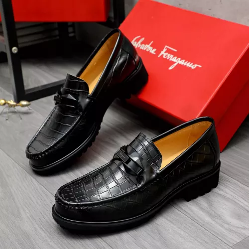 Salvatore Ferragamo Leather Shoes For Men #1284773