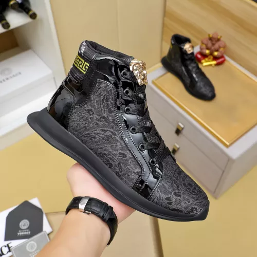 Replica Versace High Tops Shoes For Men #1285286 $76.00 USD for Wholesale