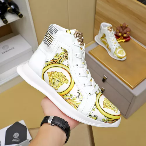 Replica Versace High Tops Shoes For Men #1285288 $76.00 USD for Wholesale