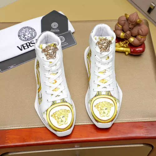 Replica Versace High Tops Shoes For Men #1285288 $76.00 USD for Wholesale